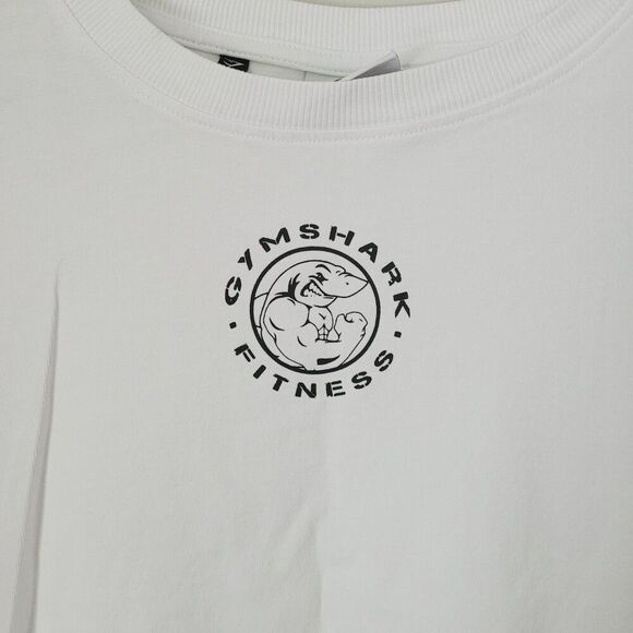 Gymshark Legacy Oversized Tee Shirt in White Size Extra Large - Picture 3 of 7